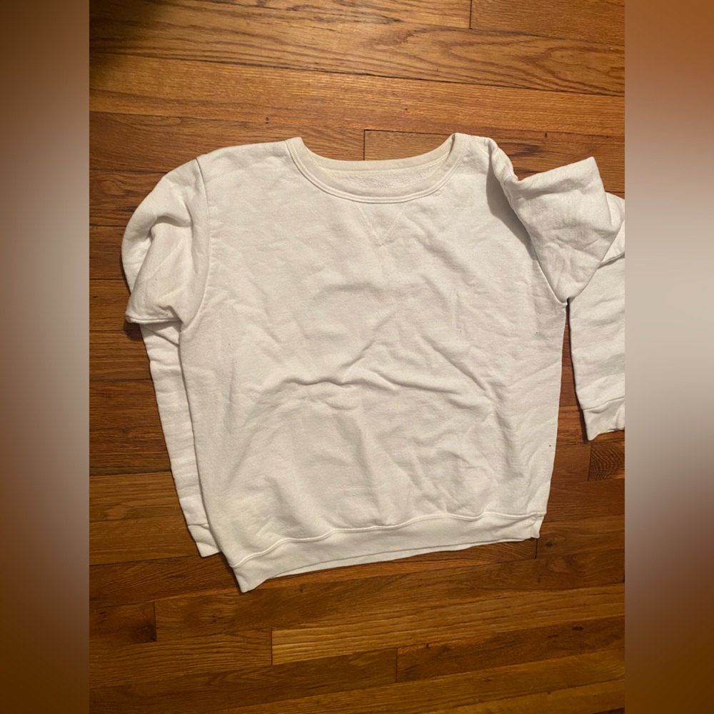 White crew neck